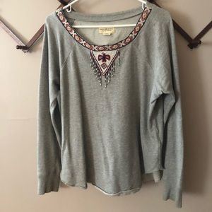 Denim & Supply Ralph Lauren top sweatshirt beaded